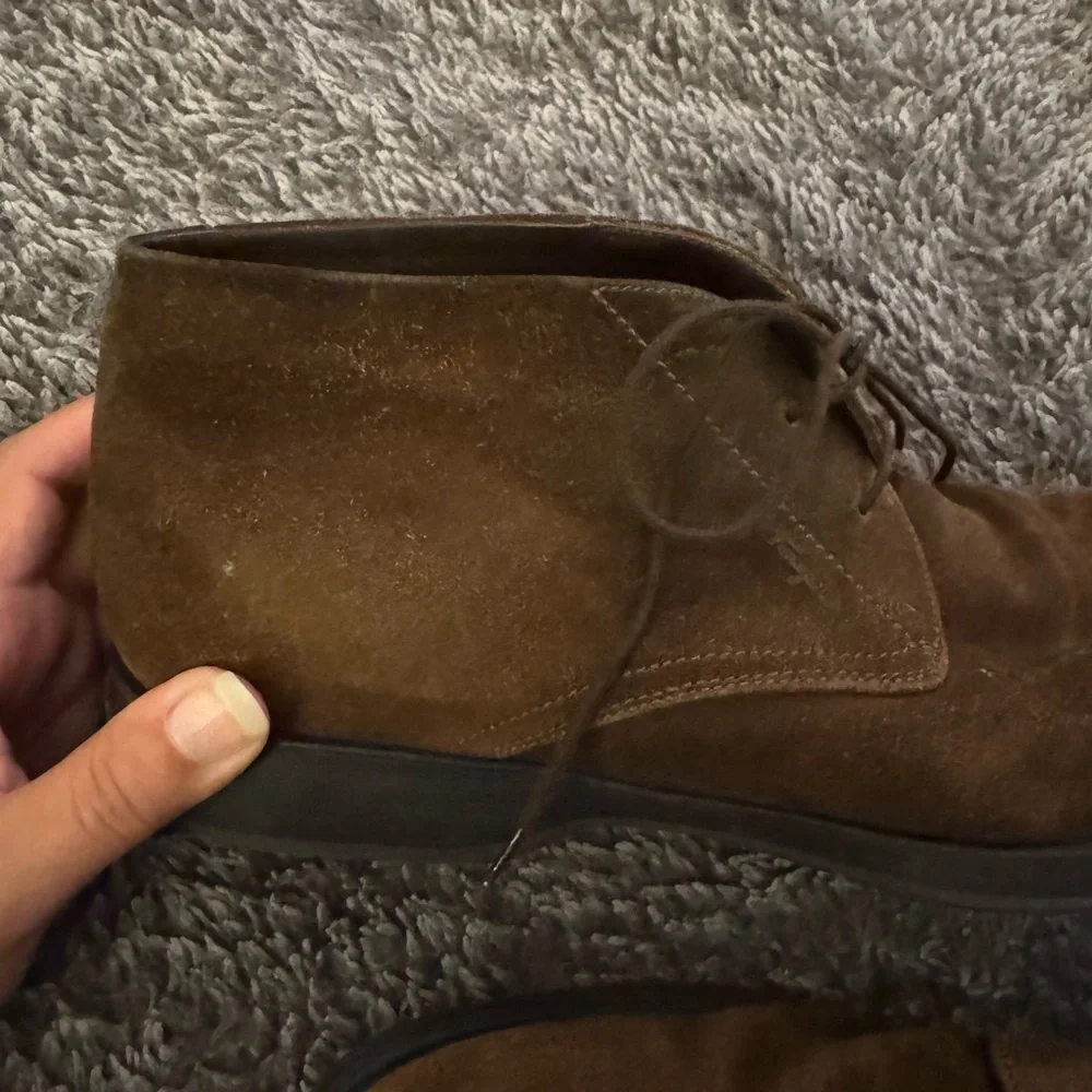 SALVATORE FERRAGAMO Men's Brown Suede Shoes